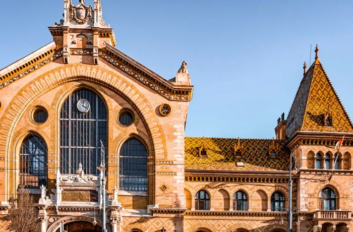 A glimpse of The Great Market Hall in Hungary