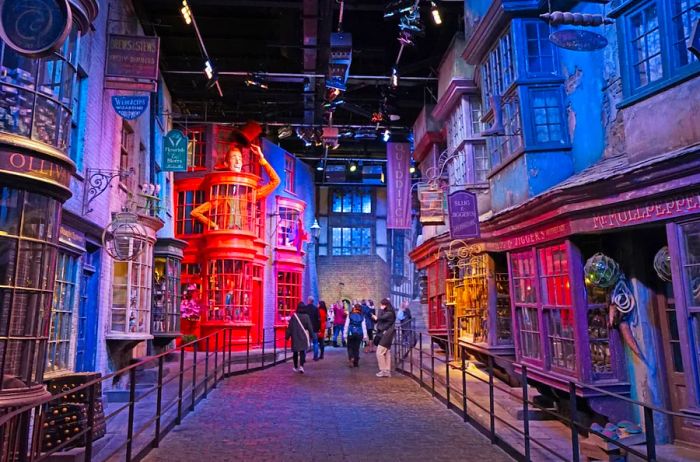 Much of <i>Harry Potter</i> was created on sets, many of which are accessible for viewing at Warner Bros. Studio London.