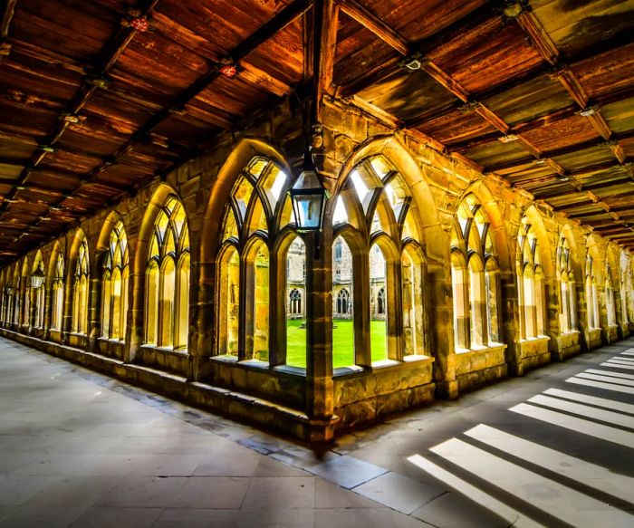 A cloister at Durham Cathedral