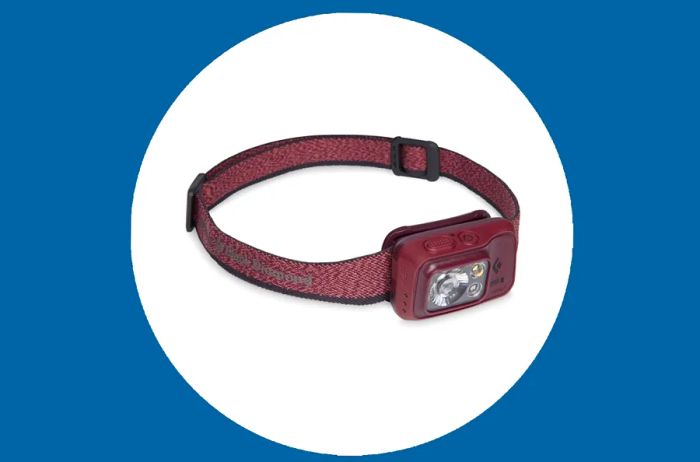 Black Diamond Headlamp in brown and red