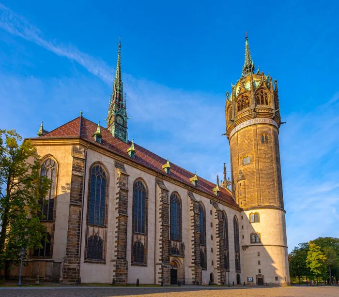 The Castle Church, where Luther famously posted his theses