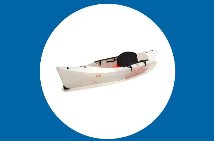 A white Oru Kayak