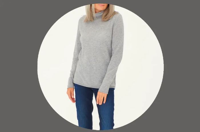 Gobi Gray Turtleneck Sweater