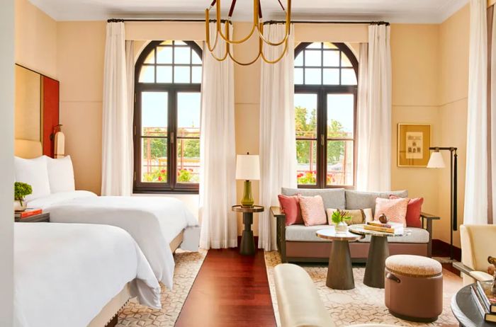 Interior of a guest room at Four Seasons Sultanahmet