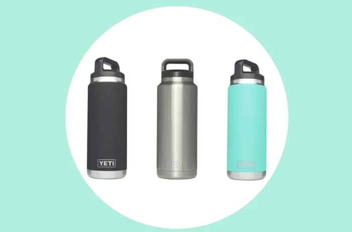 Three variations of Yeti Ramblers designed to keep your beverage cold for days