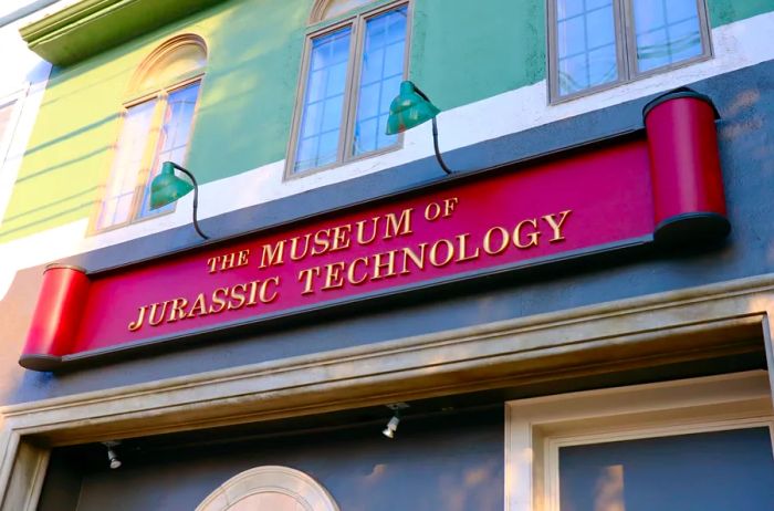 The entrance to the Museum of Jurassic Technology in Culver City, California.