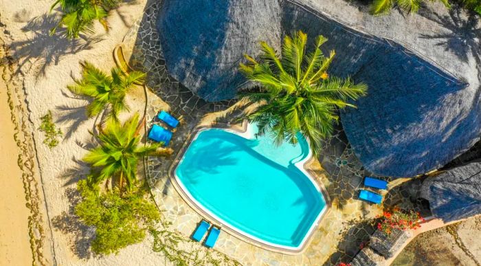 Manda Bay features a spacious pool and is situated in Kenya's beautiful Lamu archipelago.