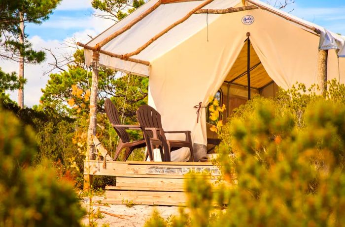 Glamping in Gulf State Park