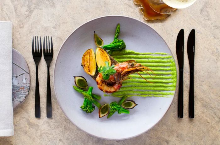 Dinner arrangement: A beautifully plated dish