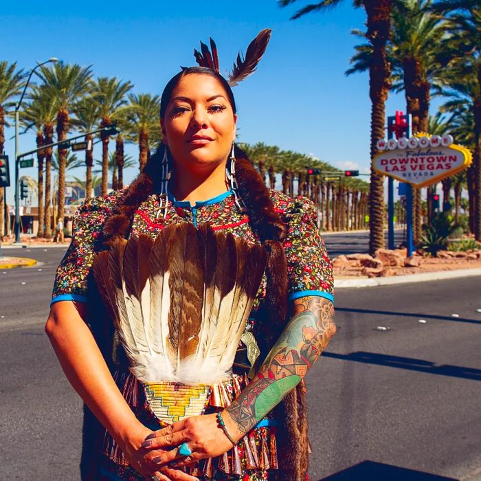 Fawn Douglas, a member of the Las Vegas Paiute community