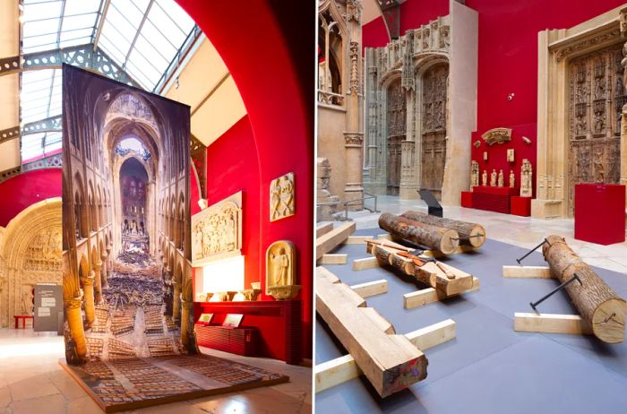 Explore the Notre-Dame de Paris: From Builders to Restorers exhibit at the Cité de l'architecture et du patrimoine.