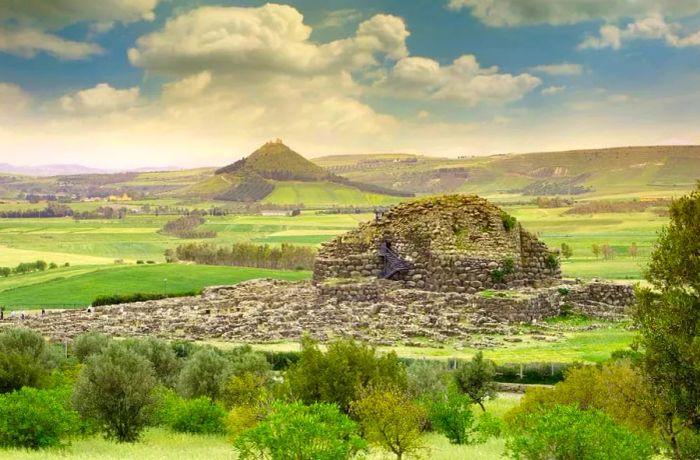 Ruins of the Nuraghi, Su Nuraxi di Barumini, Sardinia