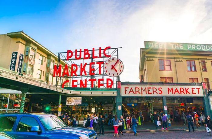 Located in Seattle, Washington, Pike Place Market is a vibrant marketplace known for its fresh produce and local crafts.