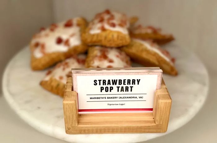 strawberry pop tarts from Maribeth’s Bakery located in Alexandria, Virginia