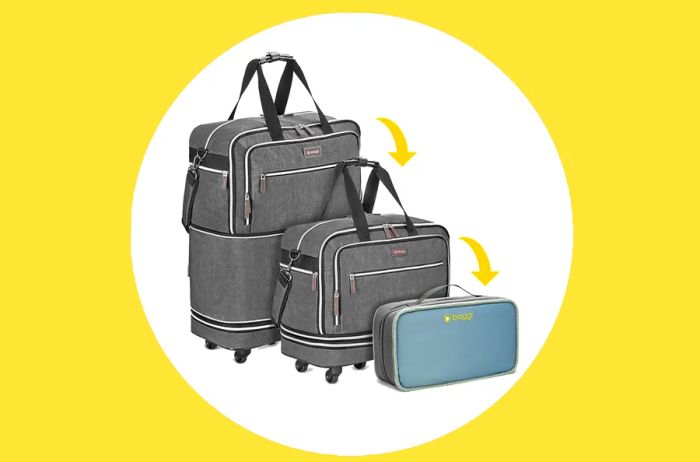 Yes, even wheeled luggage can be packable.