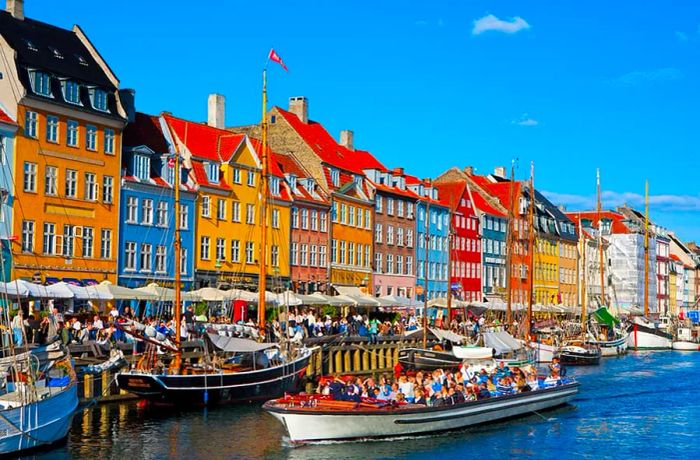 Nyhavn Canal in Copenhagen, Denmark