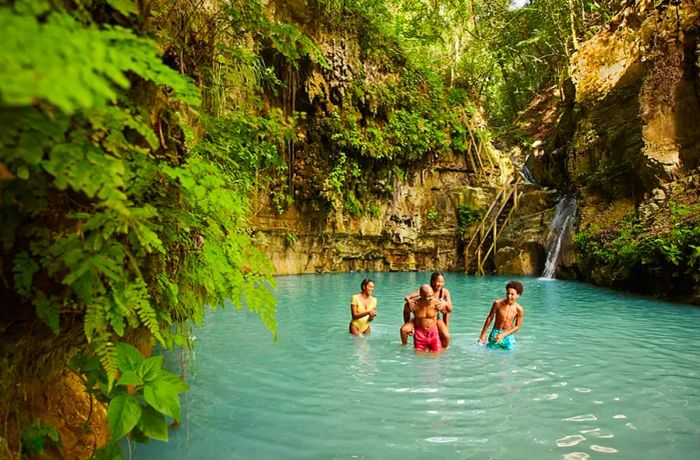 Waterfalls in Puerto Plata, Dominican Republic