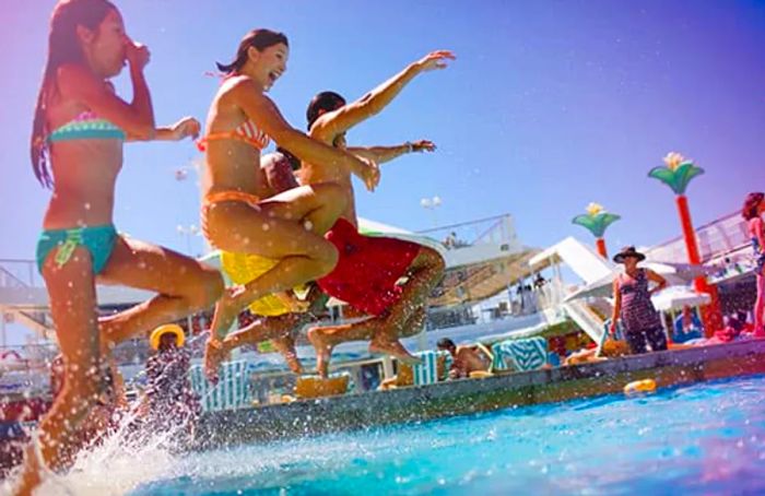 Splash down on the Pool Deck