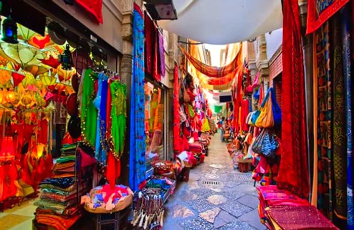 Beautiful fabrics in Spain