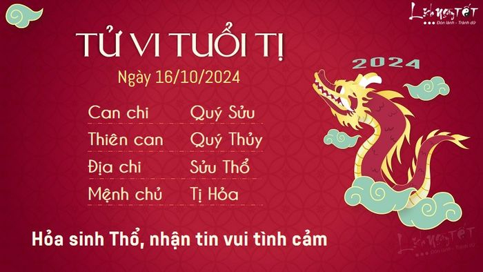 Tu vi hang ngay 16/10/2024 - Ti