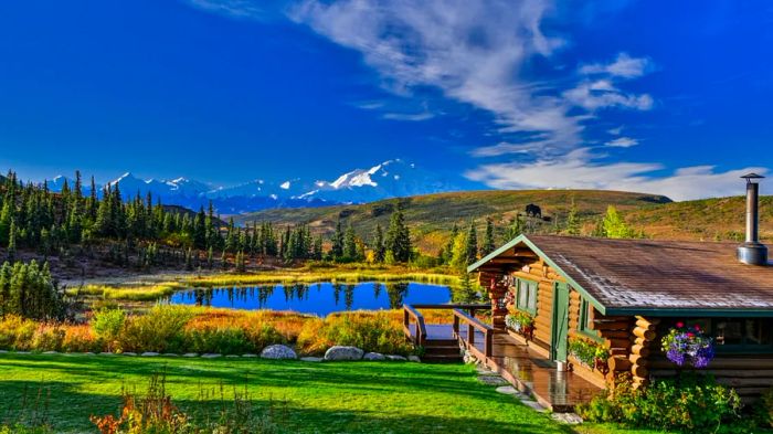 Camp Denali boasts uninterrupted views of its namesake mountain.