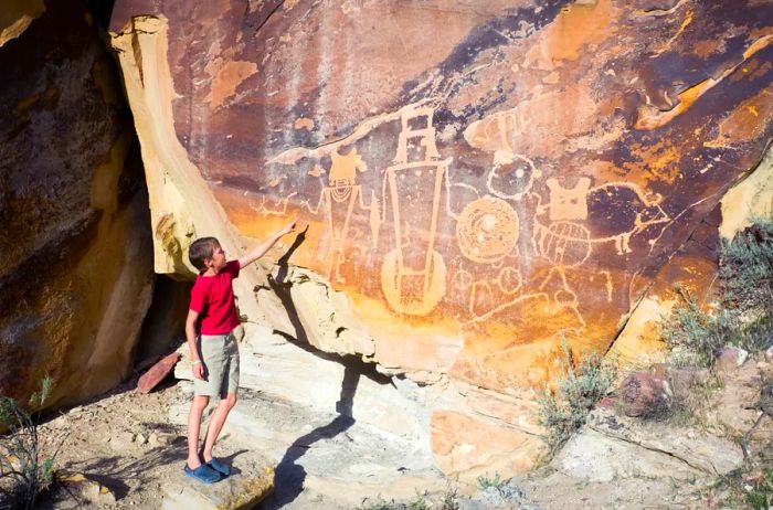 Discover ancient petroglyphs and pictographs dating back 1,000 years at Dinosaur National Monument.