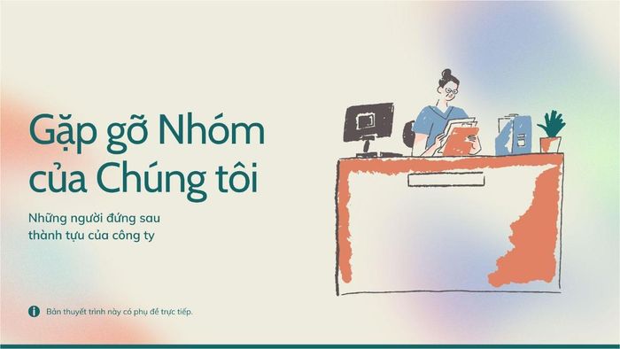 Slide giới thiệu các thành viên trong nhóm đẹp mắt