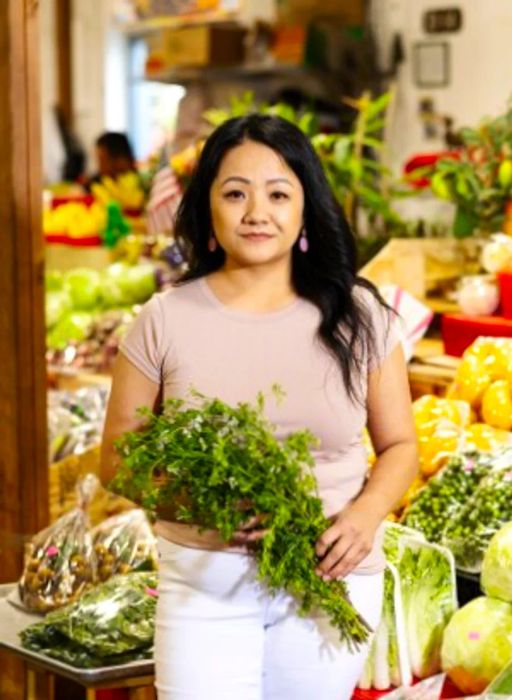 Diane Moua at the Hmongtown Marketplace in St. Paul, Minnesota.