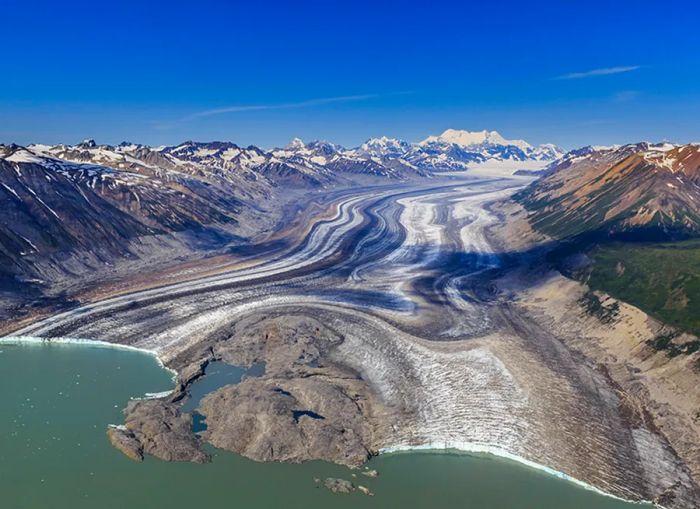 Ice field in Kluane National Park, Yukon, Canada