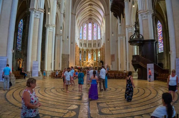 Labyrinth Within the Cathedral of Chartres