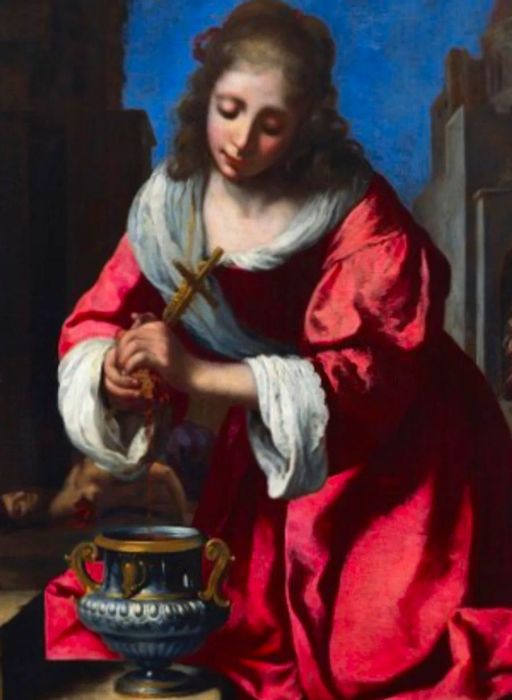 Vermeer's Saint Praxedis painting