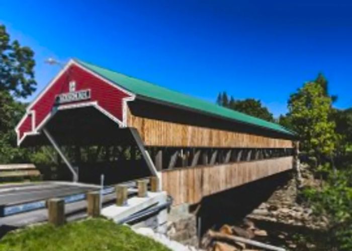 Covered Bridge in Jackson, New Hampshire. (Photo by Shutterstock.com)