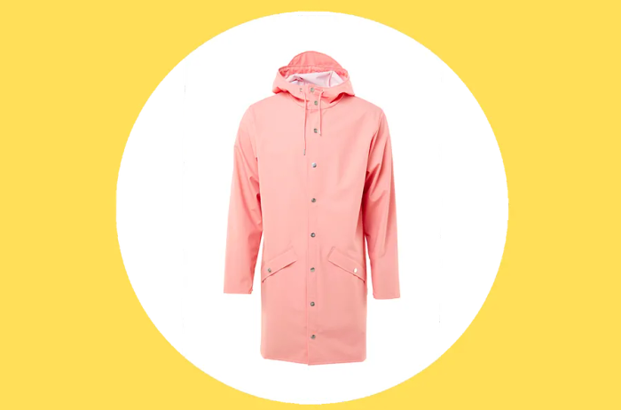 Bright pink raincoat