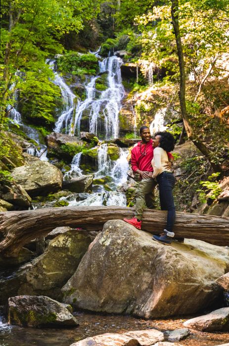 Catawba Falls is one of the fantastic hiking spots in Asheville.