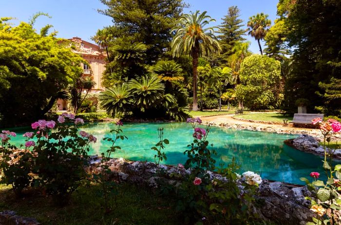 Villa Tasca’s pool in Sicily