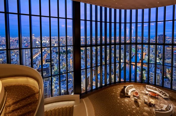 The atrium of the Conrad Osaka