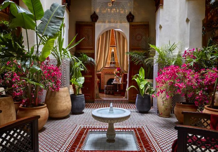 The riads at the Royal Mansour in Marrakech highlight exquisite Moroccan craftsmanship.