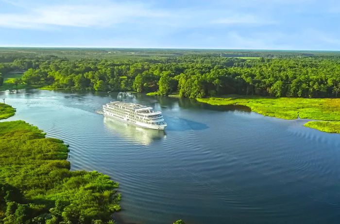 Sailing down the Mississippi: a newly launched vessel from American Cruise Lines