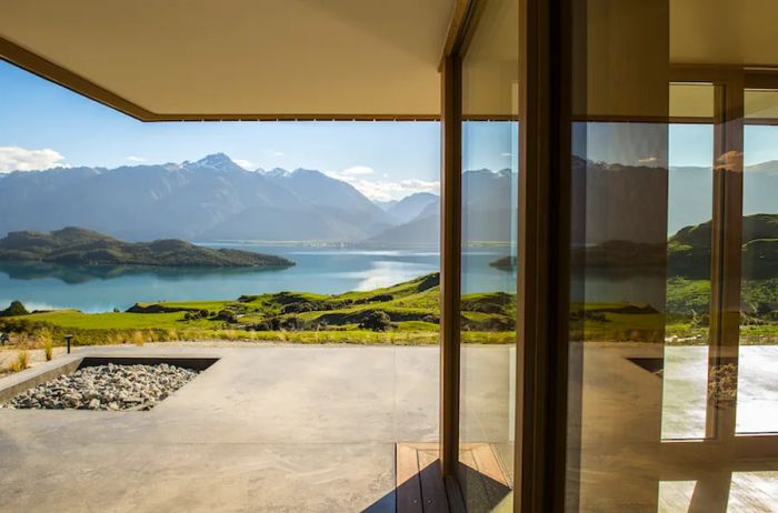 Aro Hā offers breathtaking views of New Zealand's Southern Alps.