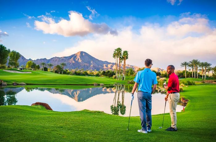 Golfing at Indian Wells in Palm Springs