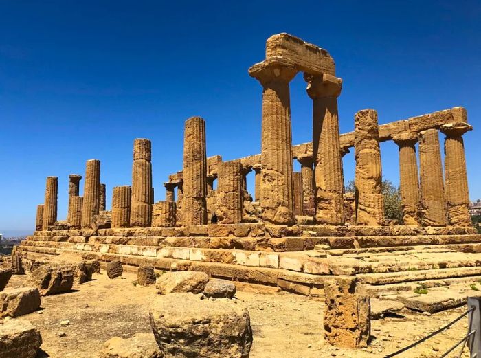 Valley of the Temples in Agrigento, a UNESCO World Heritage site located in Sicily, Italy.