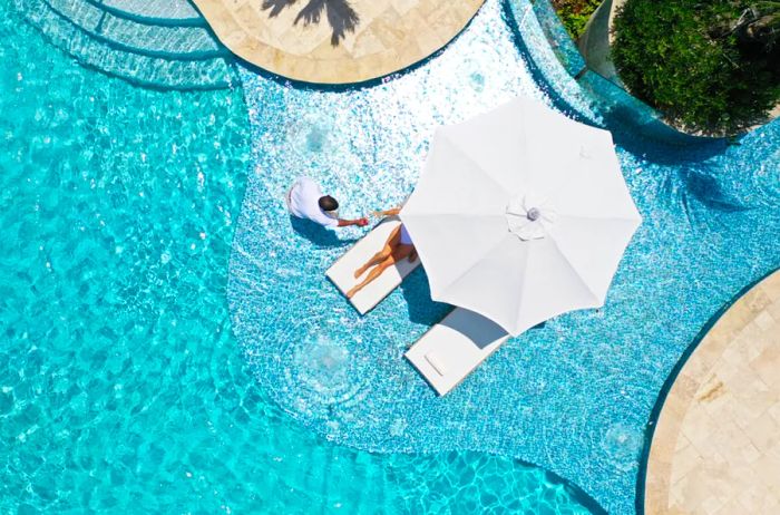 Bask in the sun at Azura Bermuda’s infinity-edge pool