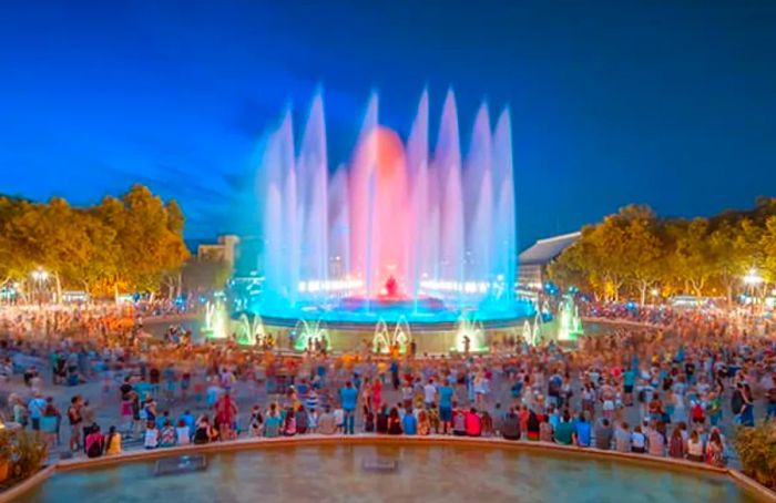 Experience the stunning Magic Fountain Performance