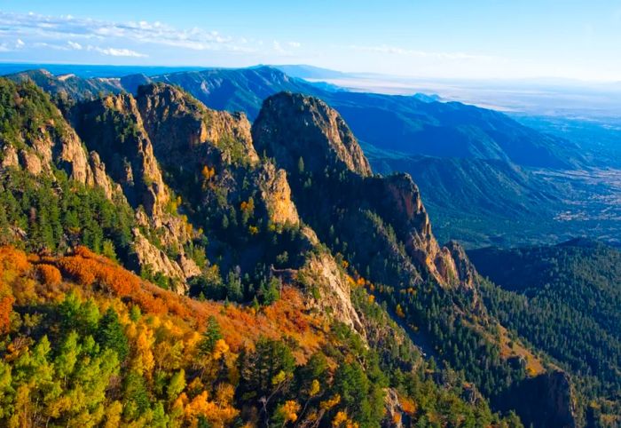 The Sandia Mountains in Albuquerque are a hotspot for outdoor adventures.