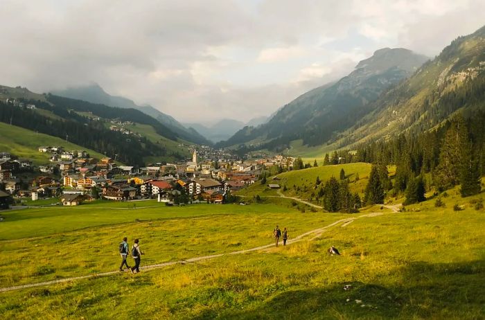 The Arlberg Trail weaves through five villages, offering options for shorter treks or an unforgettable 25-mile trek.