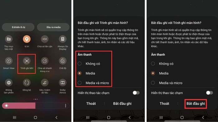 Cách sử dụng công cụ có sẵn để ghi màn hình Android