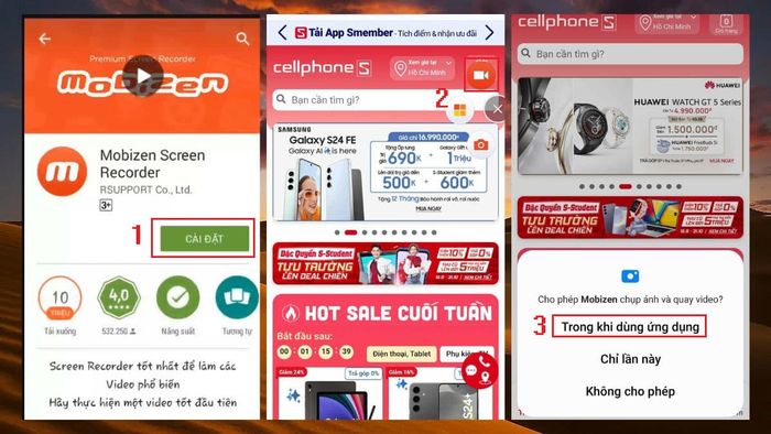 Ghi lại màn hình Android với ứng dụng Mobizen Screen Recorder