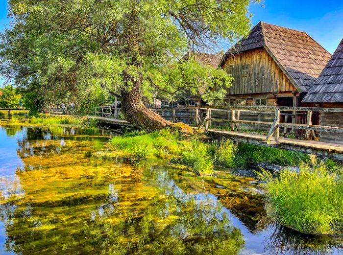 The charm of Plitvice, a beautiful area of lakes.