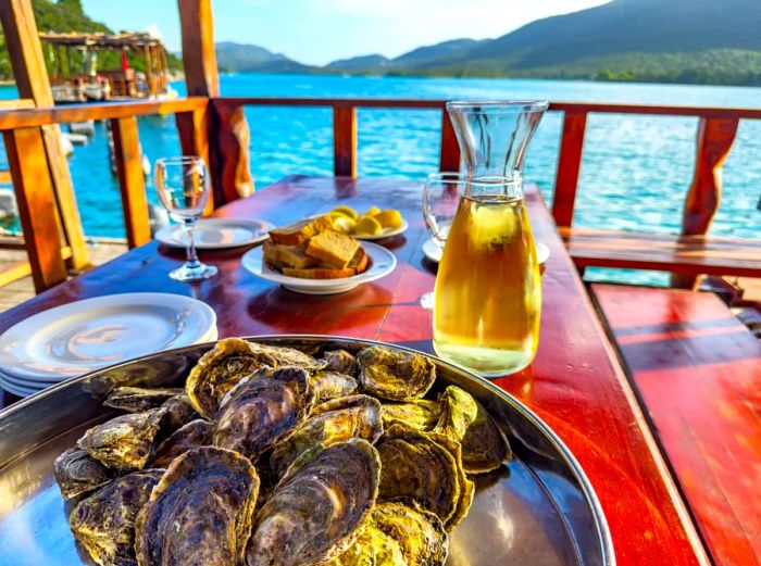 Join a local oyster farmer for a day to taste the country’s exquisite shellfish.