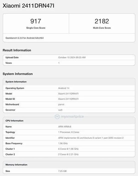 Redmi 14C 5G đã xuất hiện trên Geekbench